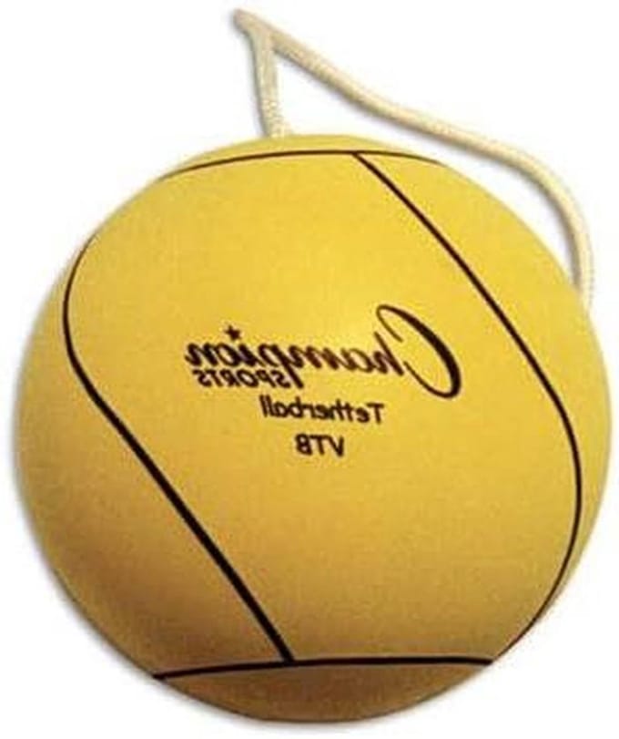 Tether Ball - Sportbal - Buitenspelen - Rubberen Cover - 3 stuks - Optisch Geel