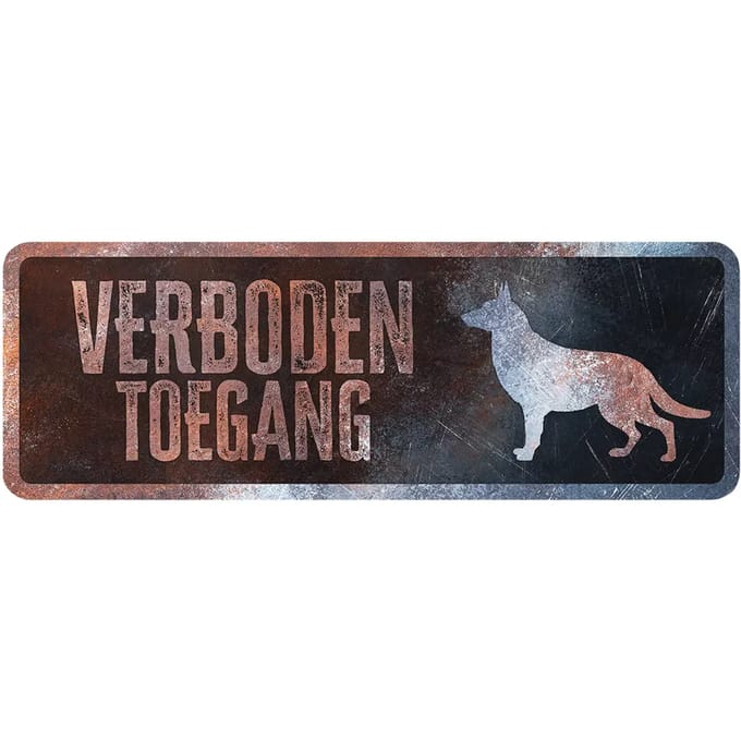 Fransduitse herder waarschuwingsbord D&D Home