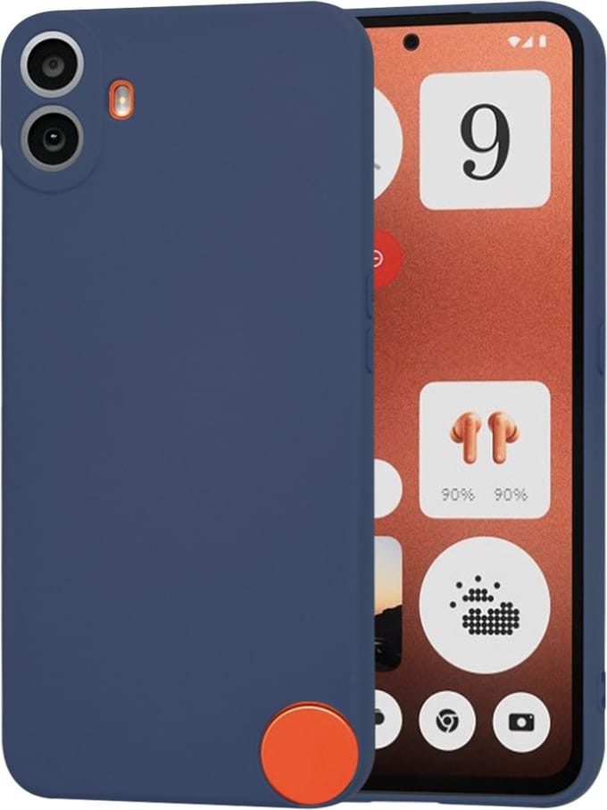 Hoesje geschikt voor Nothing CMF Phone 1 - Techsuit Soft Flex Silicone Back Cover - Navy Blue