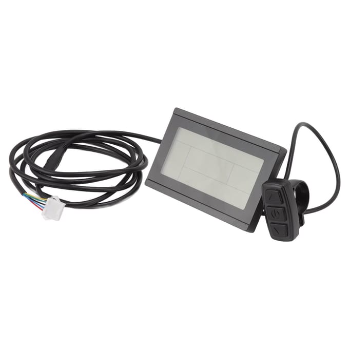 Elektrische Fiets Display Meter 5 Pin Waterdichte Connector Fiets LCD Display Bedieningspaneel voor KT gray