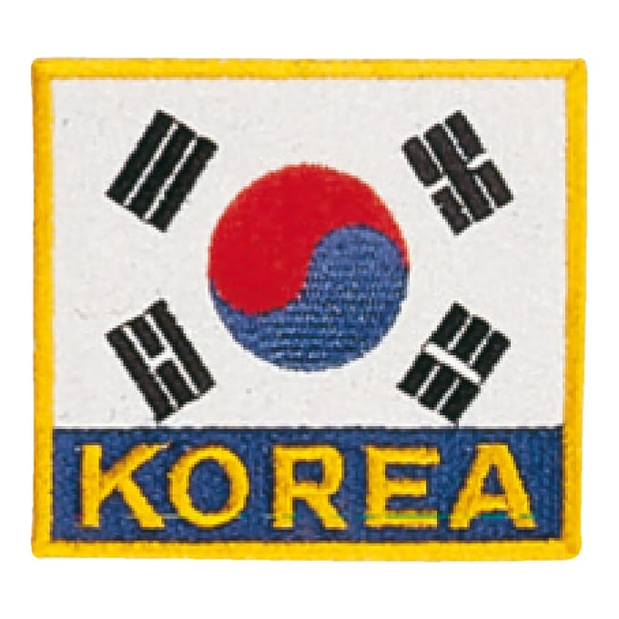 Geborduurde vlag badge corée du sud Kwon