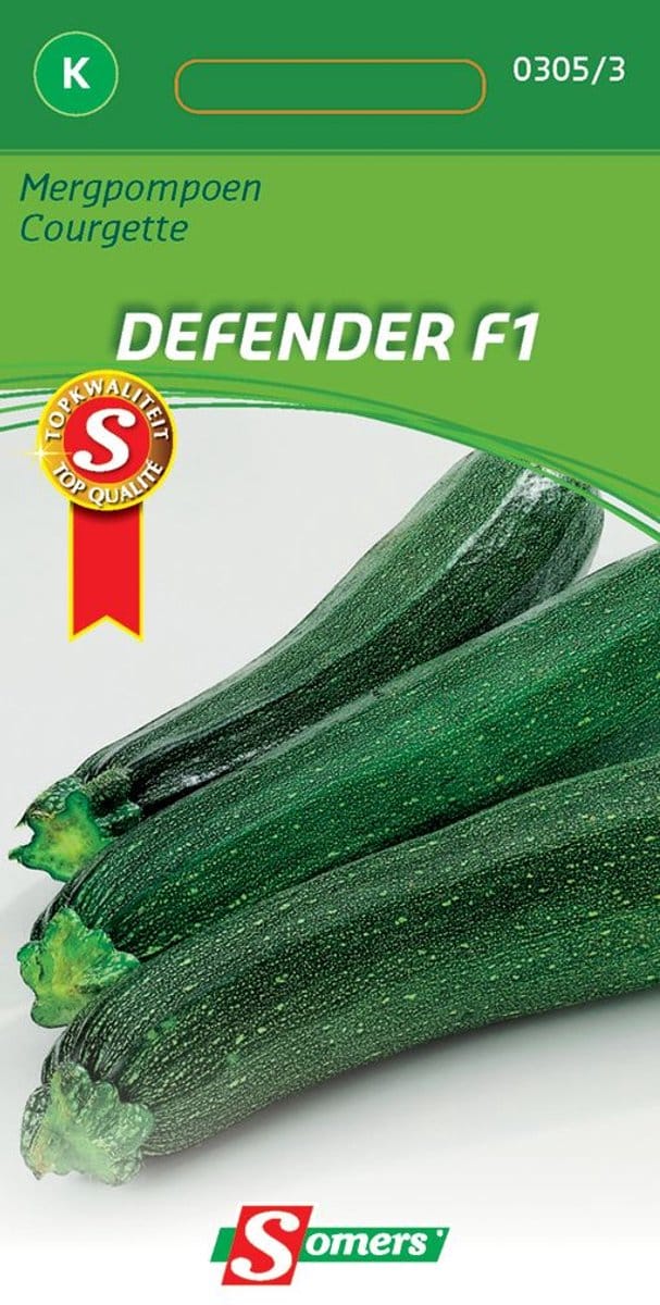 Somers zaden - Mergpompoen - Courgette - Defender F1