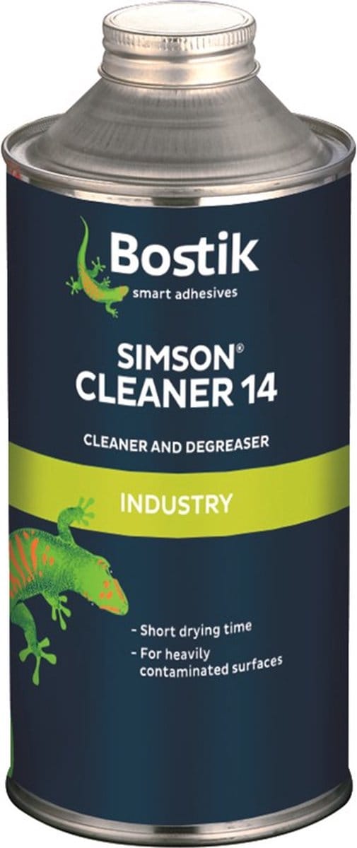 Bostik cleaner 14 - reinigings & ontvettingsmiddel - 1 l blik - transparant