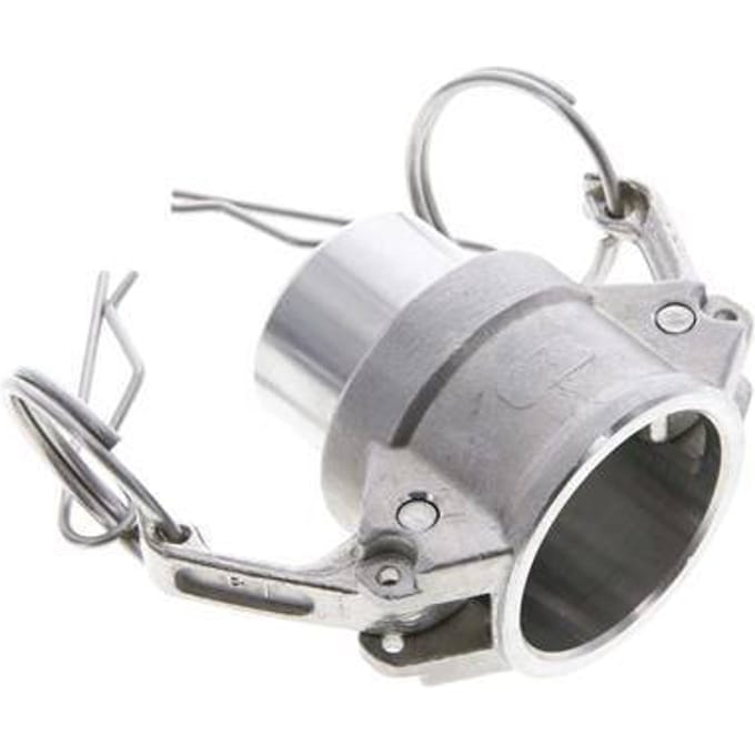 Camlock DN 25 (1'') Koppeling RVS met lasuiteinde (33.7 mm) Type B (AS) MIL-C-27487