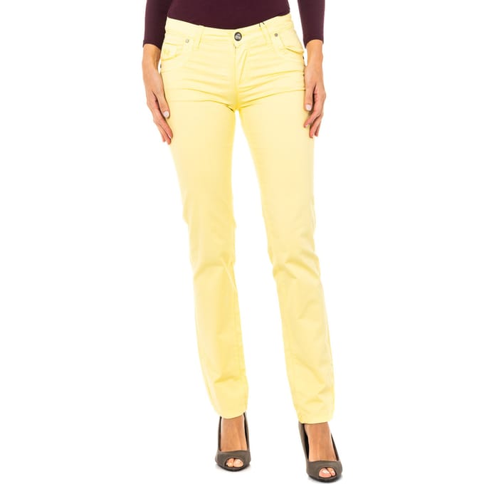Stretch elastische broek met dun gesneden zomen LWT006 vrouw