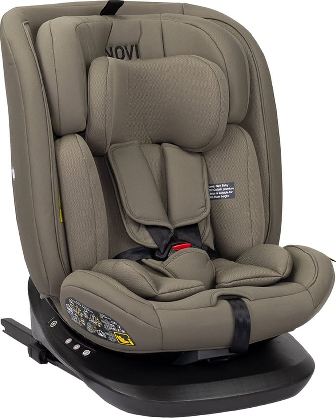 Novi Baby® Goliath Premium Autostoel - I-Size - Draaibaar - Dark Chocolat