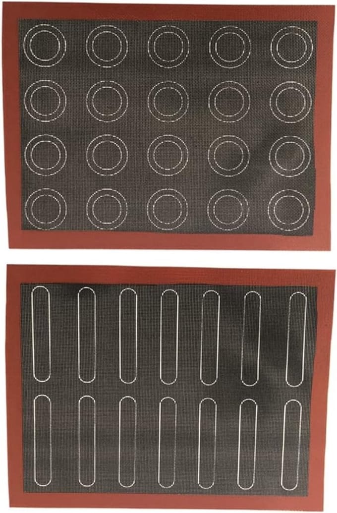 Perforeerde Siliconen Bakmat, Herbruikbare Antiaanbak Ovenliners voor Pizza, Gebak en Koekjes bakken