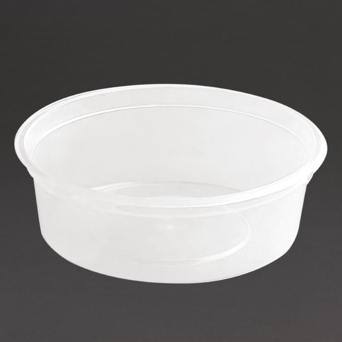 Fiesta recyclebare plastic magnetronbestendige delicatessenpotten 50ml (100 stuks)