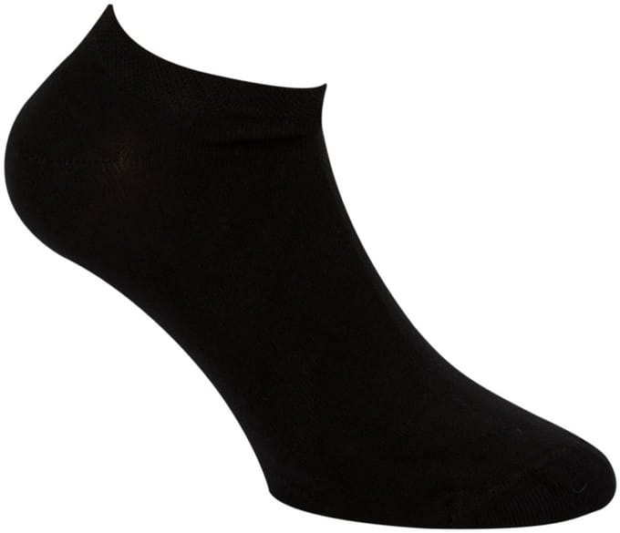 Unisex bamboe sneakersokken - Black - 31-35 - 2 paar