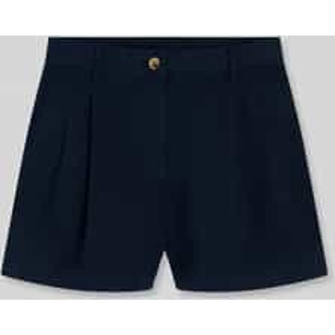 Wide leg korte broek van puur katoen
