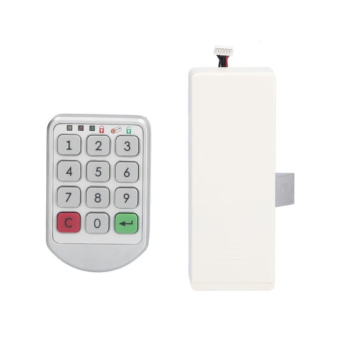 Serrure à mot de passe intelligente Serrure électronique à code multifonctionnelle pour cabines de sauna, classeurs, bureaux white