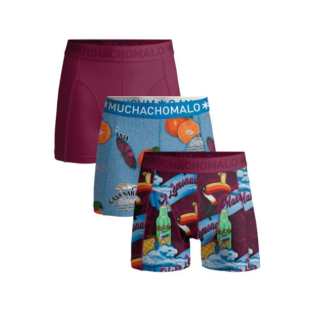Muchachomalo Jongens 3-pack boxershorts weird fruit