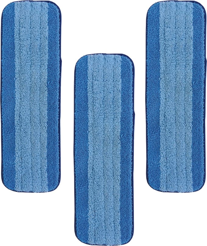 Bona Microfiber Cleaning Pad - Microvezel Reinigingspad - Vervangingsdoek - 42 CM - 500 x Wasbaar - 3 Stuks