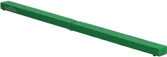 HOMCOM evenwichtsbalk van grenenhout/polyster - groen - 210x10x6,5 cm