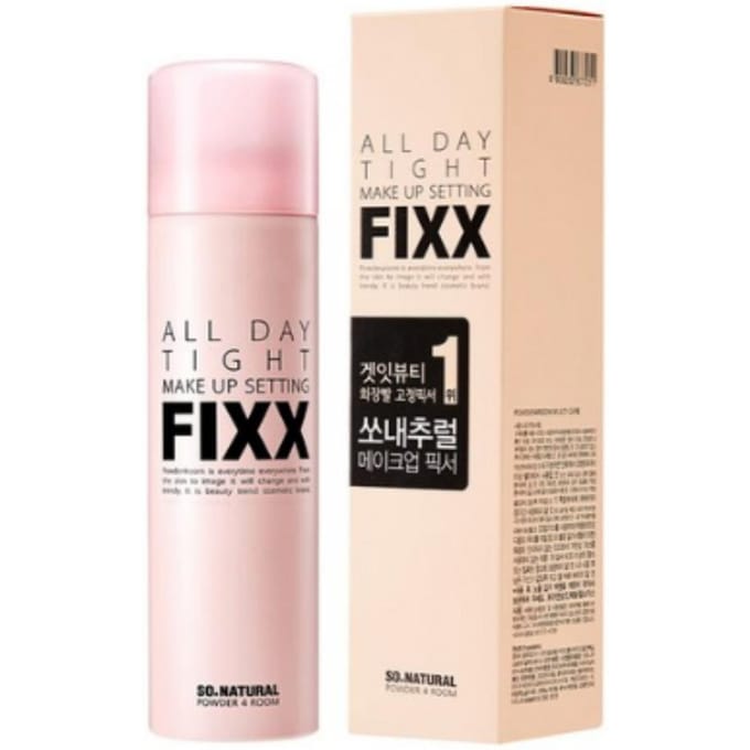 SO NATURAL Fixateur Fixx Fixation Maquillage Serré Toute la Journée 100ml white
