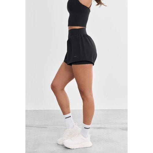 FAMME Compressie Hardloopshorts Black L