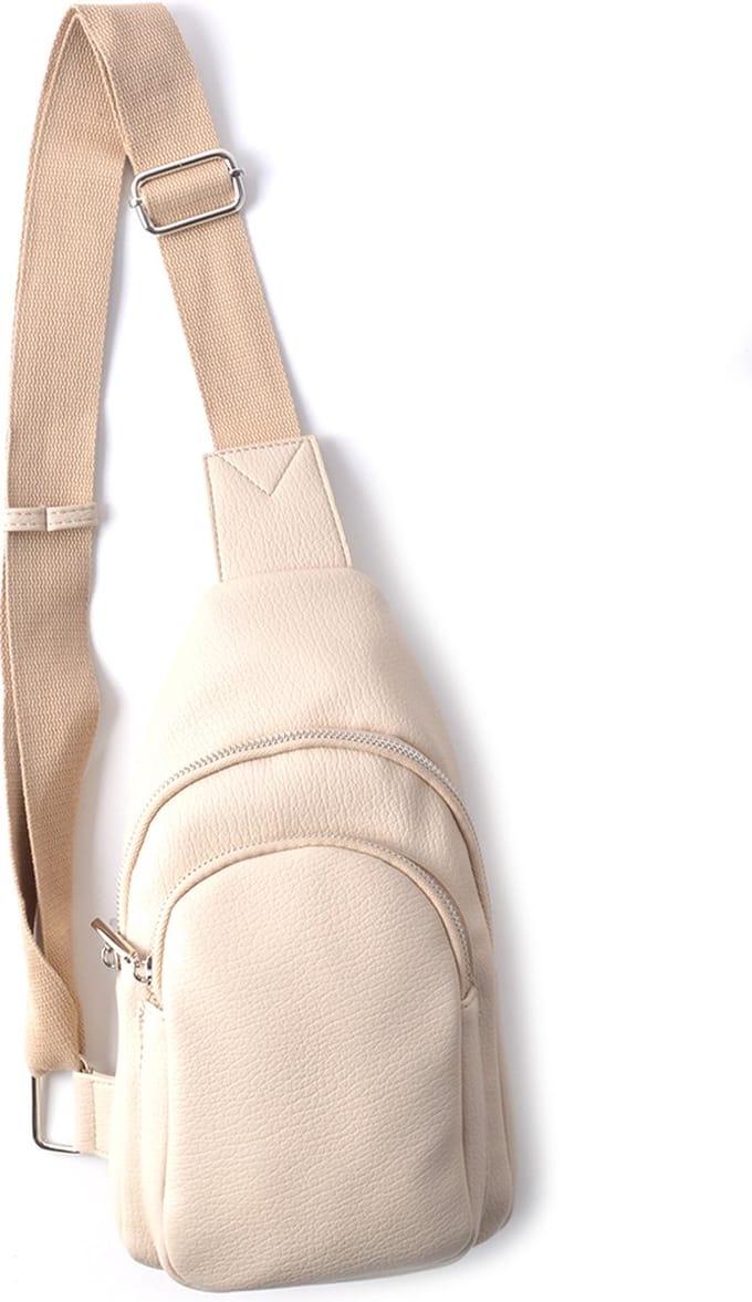 Kunstlederen crossbody Robin - beige