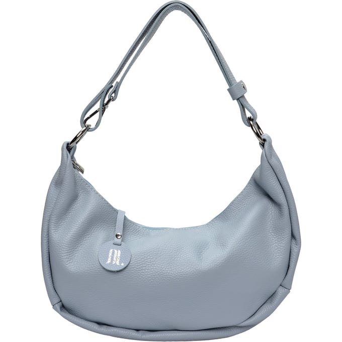 Anna Luchini Turquoise Rundleer Tas