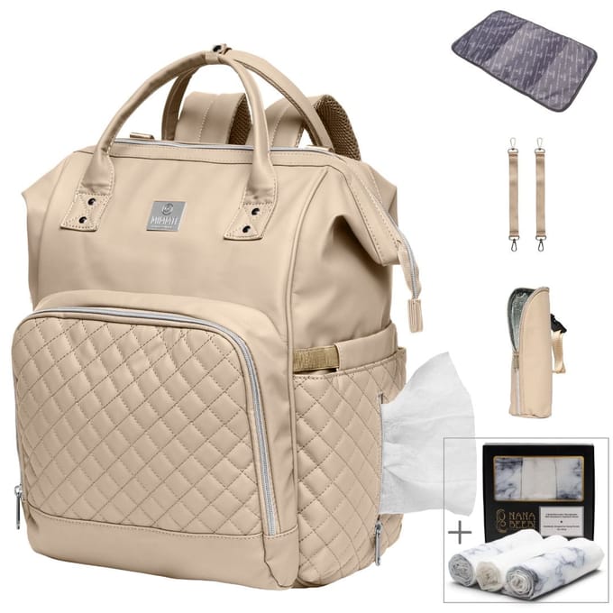 MIMMTI® 2.0 Leren Luiertas Bundel