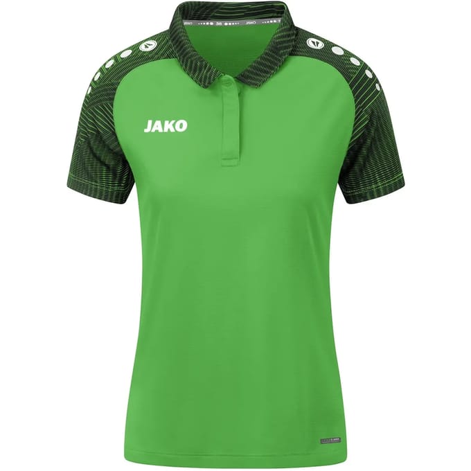 Jako Performance Polo Dames - Zachtgroen / Zwart | Maat: 42