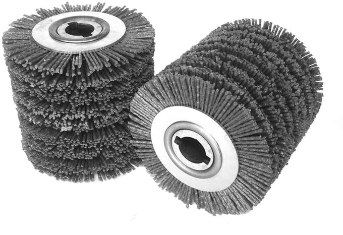 GLOB TOOLS Serie - Schrobborstel - 100x100x19 mm - Nylon - Korrel 80