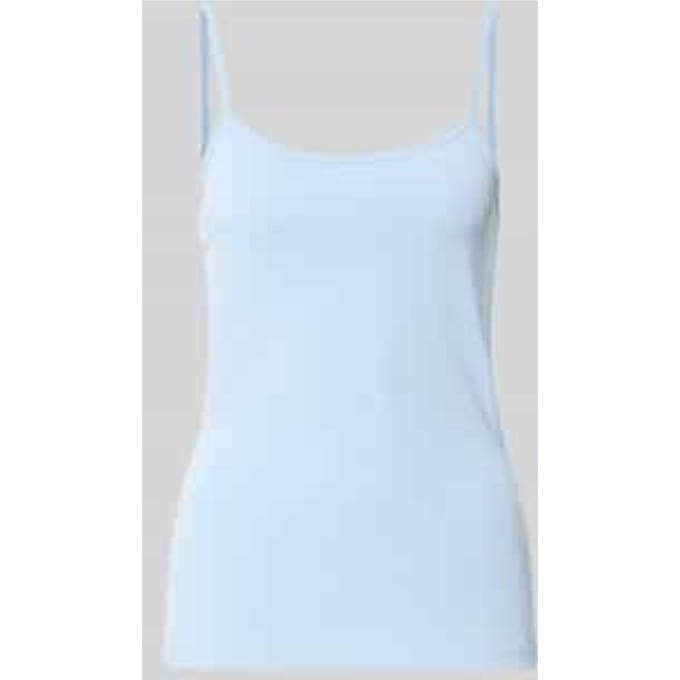 slim fit top van katoenmix
