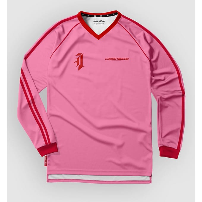 Loose Riders Base 1 Long Sleeve Jersey roze