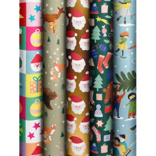 Stewo kerst cadeaupapier sweet xmas, formaat 70 x 300 cm, assorti