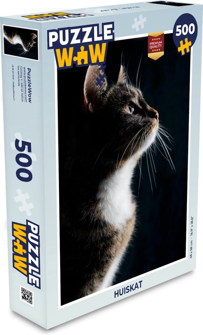 Puzzel Huiskat - Legpuzzel - Puzzel 500 stukjes