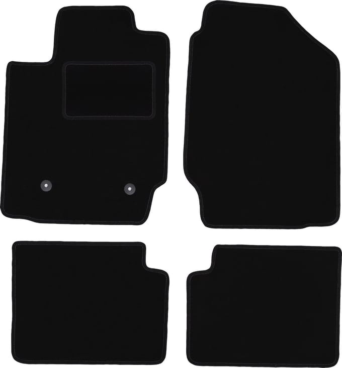 Zwarte veloursmatten voor: Toyota Matrix hatchback (2002-2010)