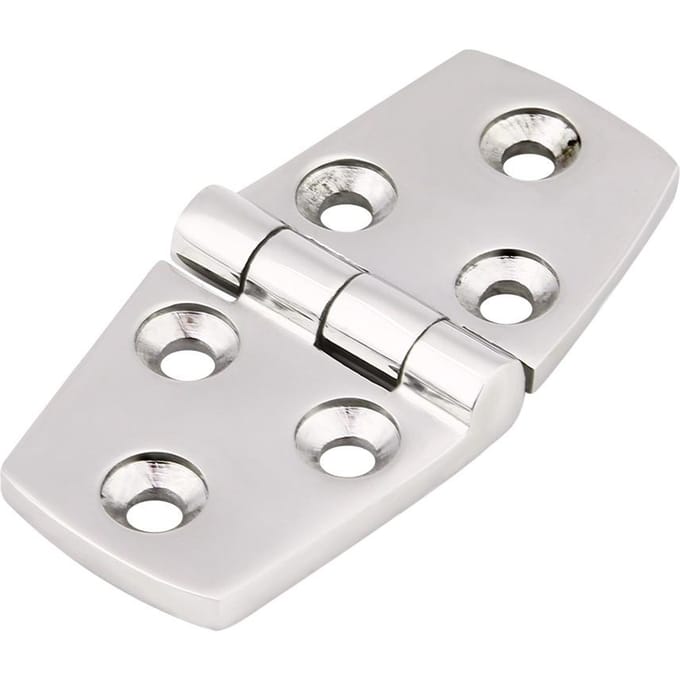 Marine Boot Cabin Deur RVS Luik Vlakke Deur Scharnier Vervanging 76 * 38mm white