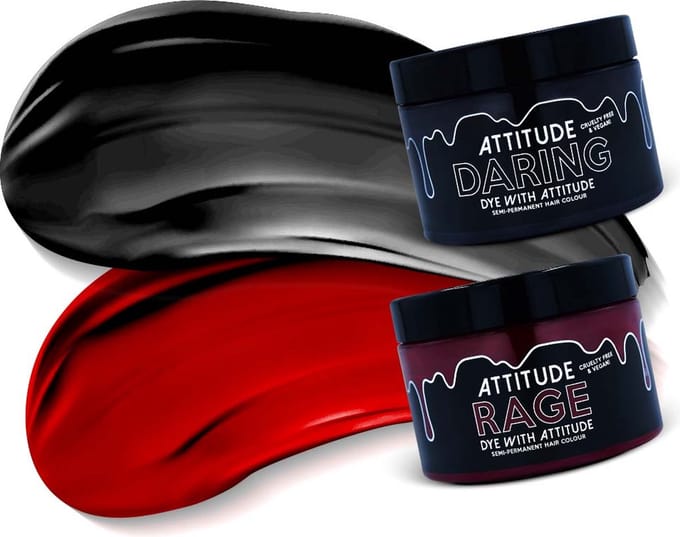 Attitude Hair Dye - CHERRY COLA Kit Semi permanente haarverf kit - Zwart/Rood