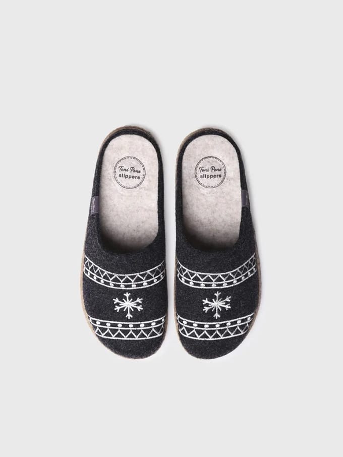 Viltslippers voor heren | TOBI-EF