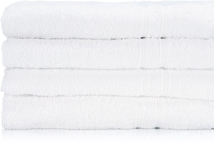 Treb Horecalinnen Baddoeken 3 Stuks Wit 50x100cm - Treb ADH