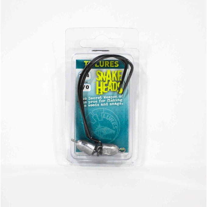 Tackle Tactics TT Snake Head Jig Head 1/4 oz 8/0 XH 2/verpakking (0749)