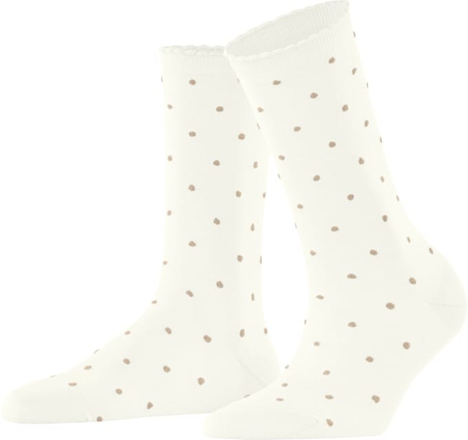 FALKE Spike Dot met stippen katoen Sokken dames wit - maat 39-42