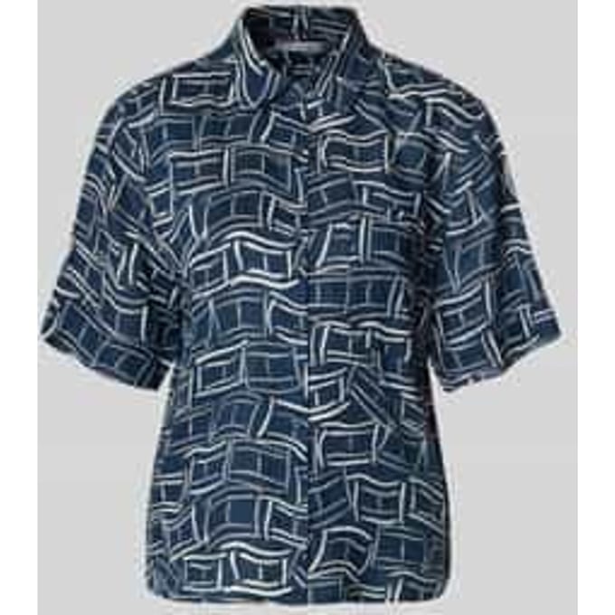 loose fit linnen blouse met borstzak
