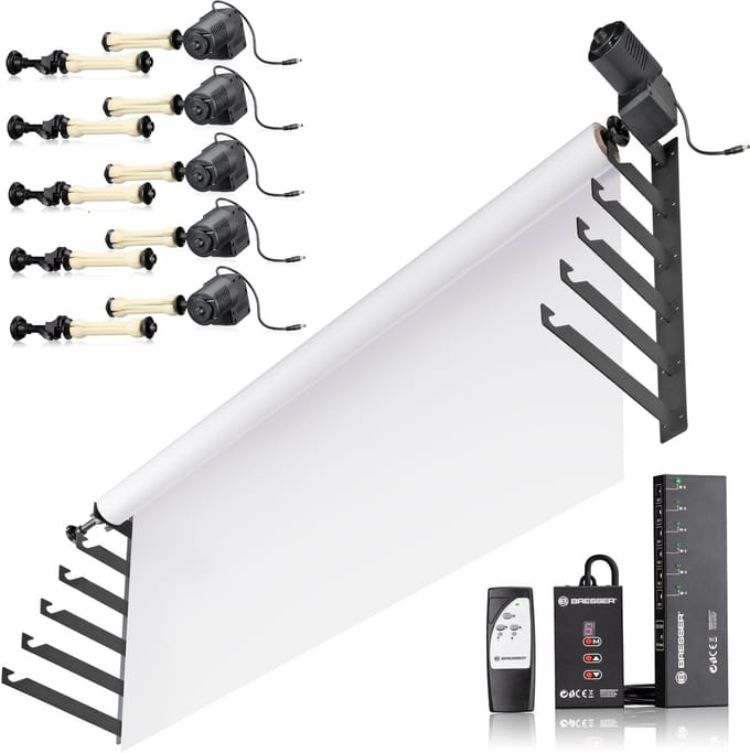 Bresser Electrisch Achtergrondsysteem - 6x Achtergrondrol  - Draadloos