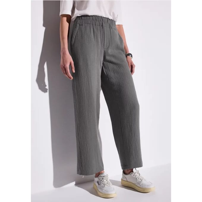 Wide Legs mousseline broek