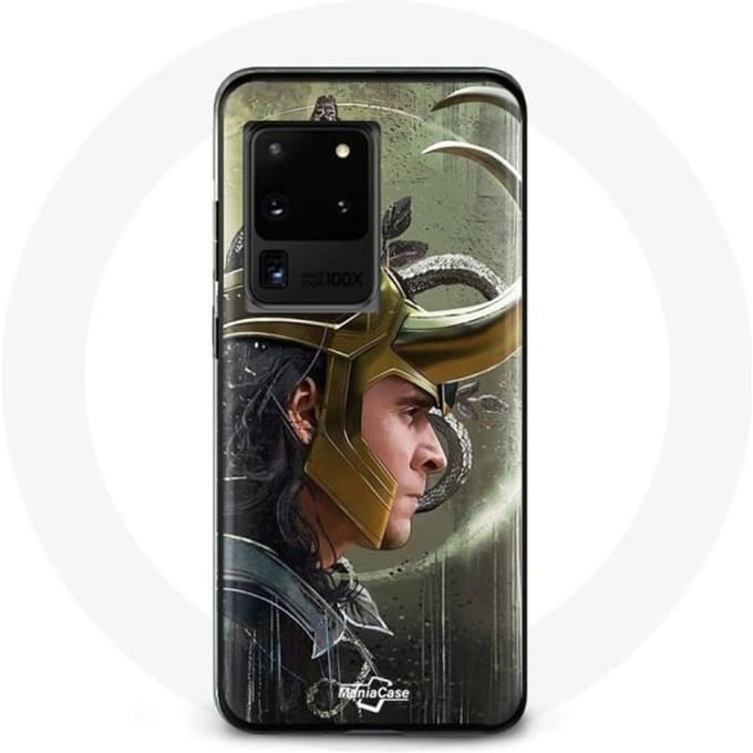 Coque - Maniacase - Samsung Galaxy S20 Ultra - Souple - Noir - Loki Thor Ragnarok noir