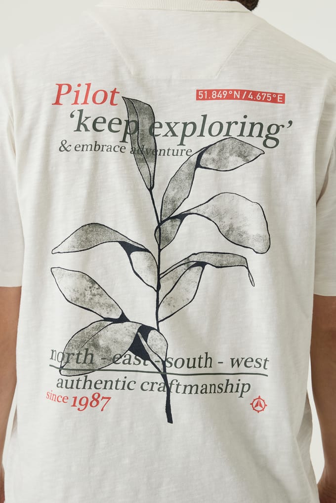 Pilot t-shirt wit