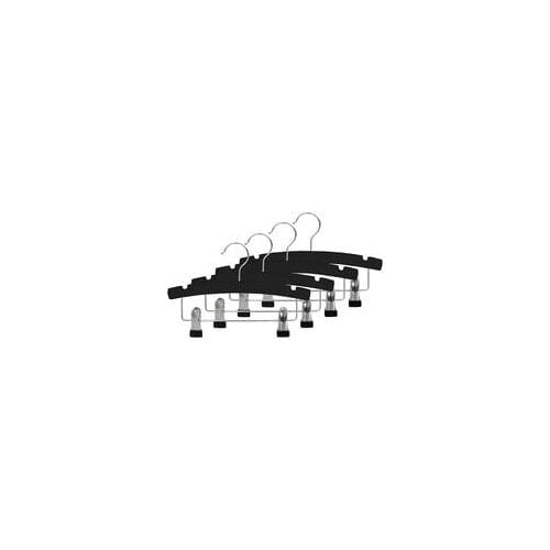 Prénatal kledinghanger hout met klem 4 stuks Black unisex