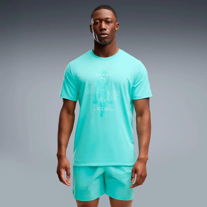 Regular fit sport-t-shirt met labelprint model 'CLOUDSPUN'