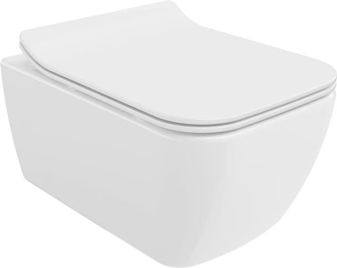 Mexen Stella Randloze wc-pot met softclose slim zitting, duroplast, wit glanzend - 30680800