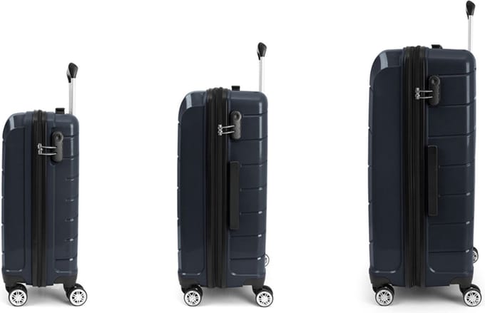 Gabol Midori 4 Rollen Kofferset 3st. - Harde bagage - Combinatieslot - d.blue