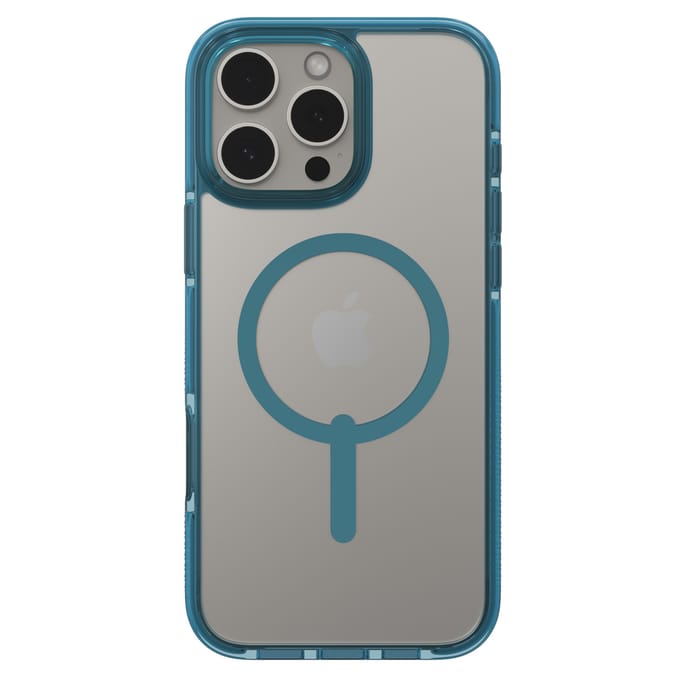 ZAGG Santa Cruz Snap Case met MagSafe voor de Apple iPhone 16 Pro Max - Clear / Blue