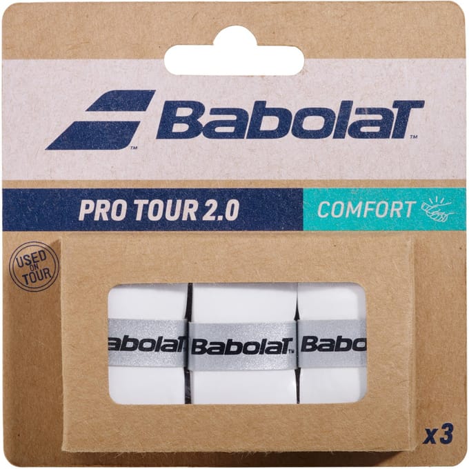Babolat Pro Tour 2.0 X3 - Overgrip - Tennisgrip - Padelgrip - Wit