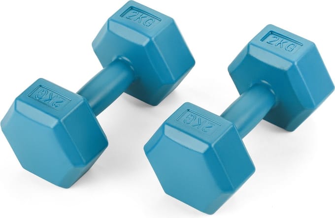Gymtek® Halterset - 2x 2kg halters - Halterset voor krachttraining