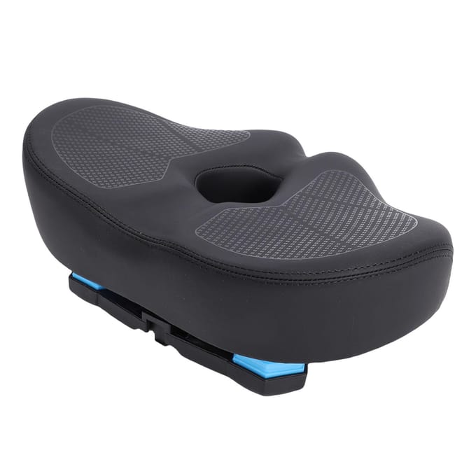 Fietsstoelkussen Vergroot en Verdikt Waterdicht Opvouwbaar Comfortabel Breed Fietszadel voor Fietsen gray