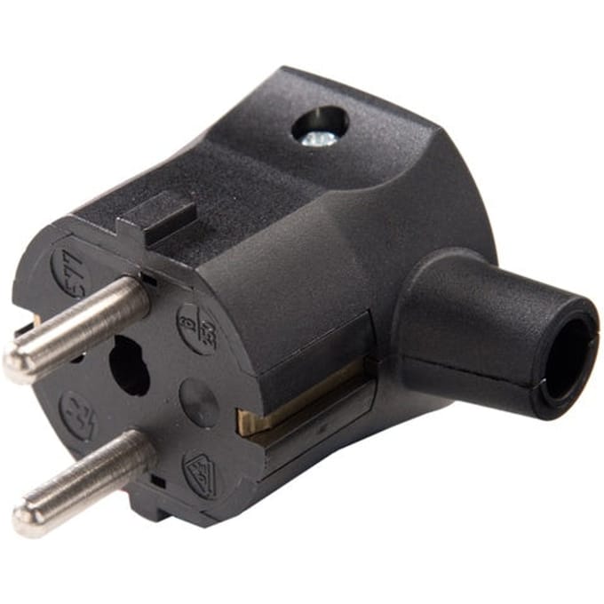 Martin Kaiser 16A 250V haakse stekker met aardcontact - 577/SW [5 stuks]